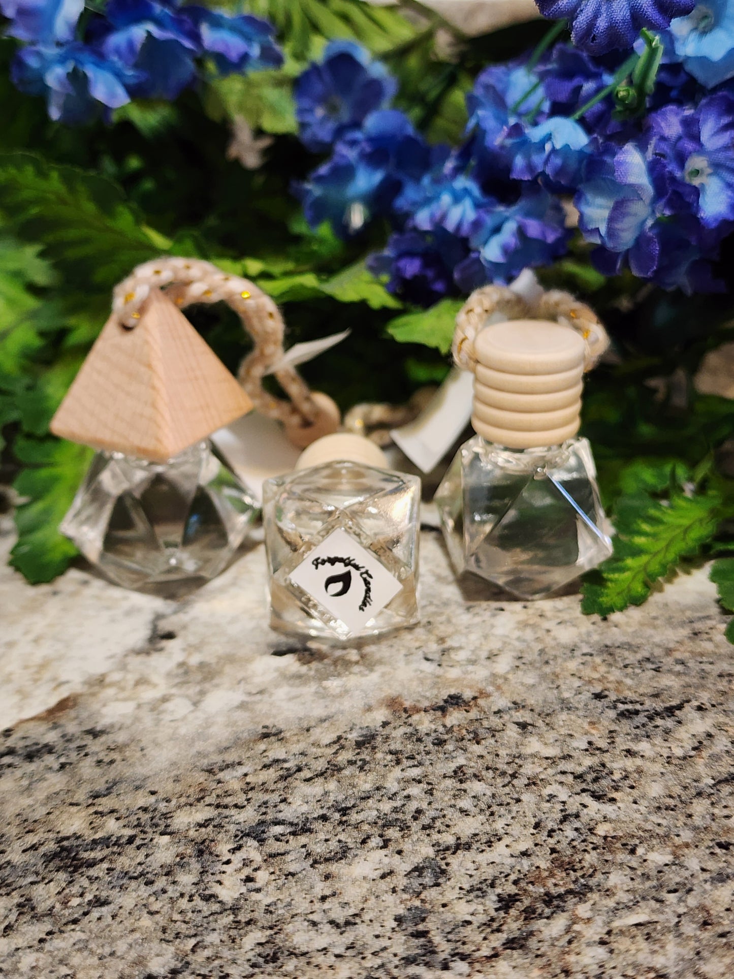 Wood & Glass Essential Oil Car Diffuser